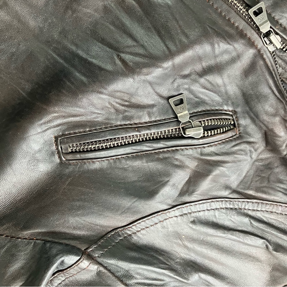 Vintage Kenneth Cole bomber leather jacket - Picture 12 of 12
